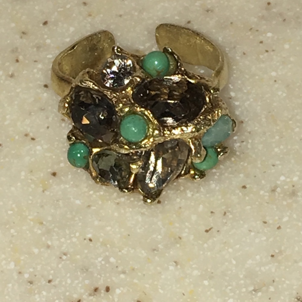 Adjustable Alexis Bittar Statement/ cocktail ring - Picture 2 of 5